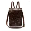 Schooltassen 2023 Damestas Steam Punk Vintage Gear Rugzak Vrouwelijke Student Outdoor Enkele schouder Crossbody