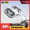 Simulators Nieuwe H107 RC Mini Drone Helikopter 4CH Speelgoed Quadcopter Drone Headless 6 As Eén Sleutel Terugkeer 360 graden Flip LED rc Speelgoed RTF x0831