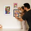 Рамки с картинками 2/1PCS Детские арт-каркасы деревянные сменные изображения для A4 Art-Work Children Projects Home Office Хранение изображение.