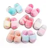 Sandales Kruleepo 0-3Y petites filles sautent couleur pantoufles en peluche 2003 printemps été né bébé enfant en bas âge enfants en caoutchouc Sandalias chaussures