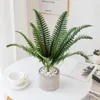 Decorative Flowers Artificial Plant Plastic Iron Fern Tree Home Bonsai Leaves Wedding Decoration Landscape Layout Garden Party Man-made