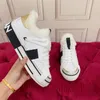 2023 Designer Virgil Trainer Casual Shoe Sneakers Black White Panda Fashion Low Top Shoe Platform Leather Sloe Rubber Men 0826