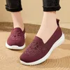 Kledingschoenen Moeder Zomer Mesh Breien Sneakers Dames Ademend Mary Janes Schoenen Antislip Dames Casual Verpleegsterskantoorschoenen Ballet Flats 230830