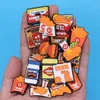 Partihandel 100st PVC Fried Chicken Hamburger Drinks Shoe Charms Vuxen Spänne Dekorationer för armbandsknappen