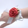 Decorative Flowers 1pcs Fashion Bridal Wrist Bouquet Korean Wedding Bridesmaid Bride Hand Flower