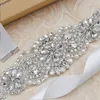 Riemen MissRDress s Bruiloft Riem Zilver Kristal Bruidsriemen Parels Bruiloften Sjerp Voor Bridals Accessoires JK834 230831