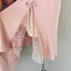 Kadın pijama kadınları siyah bornoz seti seksi v yaka uyku yaz bornoz elbisesi kadın dantel 2pcs tam kayma gece dönemi