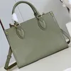 Borsa tote verde erba Borsa firmata Borsa portacarte Borsa a catena intrecciata da donna Borsa a mano in pelle intera di qualità con specchio superiore Borsa da negozio Tasche multiple Portamonete Hardware di lusso