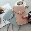 Storage Bags Touch Screen Cell Phone Purse Smartphone Wallet Leather Shoulder Strap Handbag Women Bag For X S10 Huawei P201278P