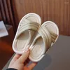 Slipper Summer Slippers Kids for Girls Классический твердый цвет Универсальный мягкий малыш