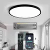 Lámpara de techo ultra delgada lámpara LED para luces de techo de dormitorio con luces LED de control remoto para la sala de estar de la habitación