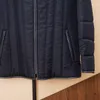 Mens Downs Autumn and Winter Zilli Silk Jacket Duck Down Blue Leisure Coat