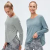 القمصان النشطة للسيدات الرياضة الرياضية Top Top Fitness Tirt Clothes Winter Long Sleeve Yoga Seamless Running Clothing