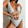 Maillots de bain pour femmes Femmes Rave Holographique Snakeskin Wrap Maillot de bain Sexy Strappy Dos nu Maillot de bain