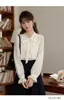 Blouses pour femmes 2023 Tempérament à la mode Chemisier pour femmes Vintage Travail Casual Tops Bow Design Élégant Lâche Femmes Chemises d'affaires