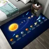 3D Solar System Children's Room Carpet Space Planet Carpet Children's Bedroom Anti-slip Mat Home Decoration Play Crawling Mat HKD230829