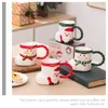 Ensembles de vaisselle Belle forme Tasse Bureau Conteneur d'eau Décor Décoratif Noël Café Thé Tasse Dessin Animé Porcelaine Festival Noël