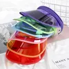 Bollmössor transparent visir baseball cap sommar anti-uv kvinnor män hatar tom plast pvc sunshade cykel topp sol godis färg