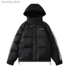 Parkas pour hommes hiver nouvelle veste bouffante pour hommes 2022 mode rembourré épaissir hommes blanc canard doudoune chaud manteaux décontractés manteaux à capuche Q230831