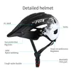 Cycling Helmets BATFOX cycling helmet for men mountain bike casco mtb Integrallymolded capacete ciclismo MTB bicycle with light 230830