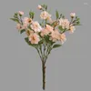 装飾花の結婚式の風景シミュレーションガイド花束カメリアシルクフラワーホームテーブル装飾アレンジメント