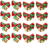 Julbåge med klockor Xmas Tree Hanging Mini Bowknot Ornament Nyårsfest Hemdekoration 831