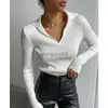 Women's Sweaters K Neck Knitted Sweater 2023 New Women Autumn Winter Temperament Commuter Elastic Slim Fit Pit Striped Bottom Sweater HKD230831