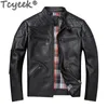 Men's Leather Faux Tcyeek 100 Real Jackets Men Spring Autumn Clothes Streetwear Moto Biker Genuine Cow Coat Jacket 230831