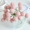 Decorative Flowers 9 Head Artificial Gold Ball Chrysanthemum Bouquet Ins Nordic Home Decoration Arrangement Dandelion Flower