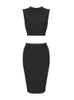 Basic Casual Dresse Summer Sexy Turtleneck Backless Heart Black Mini Bodycon Bandage Dress Elegant Party Stage Performance 230830