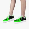 Scarpe fai da te una per uomo donna sneaker casual con piattaforma testo personalizzato con scarpe da ginnastica stile cool verde moda scarpe outdoor 36-48 68963