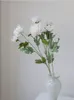 Dekorative Blumen, 1 Stück, künstliche Chrysanthemen, gelbeschichtet, für Hochzeitsstrauß, Heimdekoration, Einweihungsgeschenk, Mittelstücke
