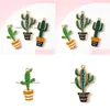 Charms 10Pcs Alloy Metal Drop Oil Plant Cactus Pendant For Diy Bracelet Necklace Jewelry Makingcharms Delivery Findings Components Dhkmf