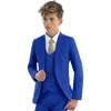 Ternos Bonito Menino Terno 3 Peça Slim Fit Crianças Smoking Formal Blazer Colete Calças Conjunto De Casamento Roupas Sob Medida Traje De Desempenho 230830