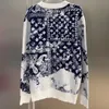 Męskie bluzy projektant Sweter Bluzy List Jacquard Opracowanie swetra długie rękawie Sweatk sweter Casual Crewneck Autumn Tops kaszmirowe swetry 47ey##