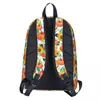 Rucksack Kürbis und Sonnenblume Aquarell mit Motten Studenten Büchertasche Schulter Laptop Rucksack Kinder Schule