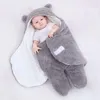 Piumino invernale nato giacca calda sacco a pelo per bambini morbido soffice pile ricevente coperta sacco a pelo bambini neonato ragazzo vestiti siamesi