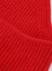 Women's Sweaters 2023 Spring Women Sexy Backless Knitted Halter Pullover Fashion Red Sleeveless Stand Collar Tops High Street Female Party