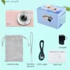 Caméscopes Appareil photo numérique 2,7K 2,8 pouces IPS 1080P HD 48MP Caméscope de dessin animé Vidéo anti-secousse pour la photographie Enfants Cadeau adulte Q230831