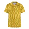 Men's Polos Farm Ranch T-shirts décontractés Corn Cob Polo Polo REPORT COLLAR Y2K Daily Man Pattern Vêtements Large Taille