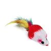 Cat Toys Cute Mini Soft Fleece False Mouse Colorf Feather Funny Playing Training Toy For Cats Kitten Puppy Pet Supplies Drop Deliver Dhlqs