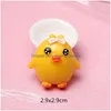 Charms Mini Order 10st Kawaii Animal Chick Hars Cabochons Diy Sieraden Bevindingen Ornament Accessoires Gilr Haarboog Center Clip Drop D Dhvfv