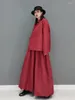Robes de travail URIOR 2023 Automne Mode Robe Ensemble Casual Style Chinois Manteau Top Demi-Jupe Deux Pièces Pour Femmes