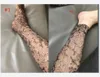 Designer Mesh Chaussette serrée pour les femmes Mode Kaki Couleur Sexy Lettre Imprimé Night Club Collants Chaussettes Slim Party Bas Collants Cadeaux C04T
