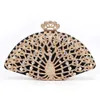 Evening Bags Luxury Designer Women Evening Bag Fashion Golden Metal Crystal Women Evening Bag Clutch Handbag Ladies Wedding Bridal Party Bag 230830