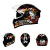 Casques de moto Jiekai Hommes Casco Moto Casque intégral Double lentille Moto Motocross Off Road Racing Capacete