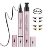 Eye Shadowliner Combination 2in1 Wing Eyeliner Stamp Liquid Pencil Triangle Seal Liner Cat Style Makeup 2 PENS 230830