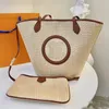 Borsa da spiaggia in paglia Secchiello a tracolla Shopping sotto le ascelle Borsa a tracolla a tracolla Borsa a mano firmata Borsa sotto le ascelle Borsa a tracolla con patta Pochette da donna Ricamo