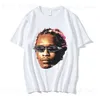 Herr t-shirts rappare Young Thug Thugger grafik t shirt män kvinnor hip hop street stil t skjortor sommar harajuku mode tees streetwear unisex t230831