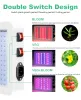 LED Grow Light 2000 W 3000W podwójny przełącznik Phytolamp Waterproof Lampa wzrostu chipów Pełne spektrum Plot Pudełka Oświetlenie Indoor 23 LL